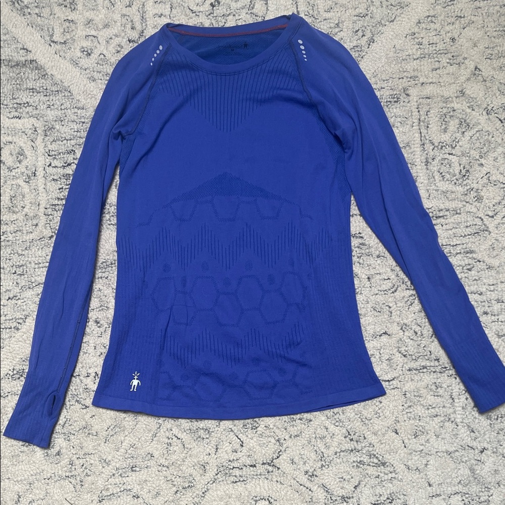 Smartwool Women's Vibrant Blue Long Sleeve Tee